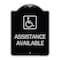 Signmission Assistance Available W/ HandicapHeavy-Gauge Aluminum Architectural Sign, 24" x 18", BS-1824-24332 A-DES-BS-1824-24332 - alternate 1